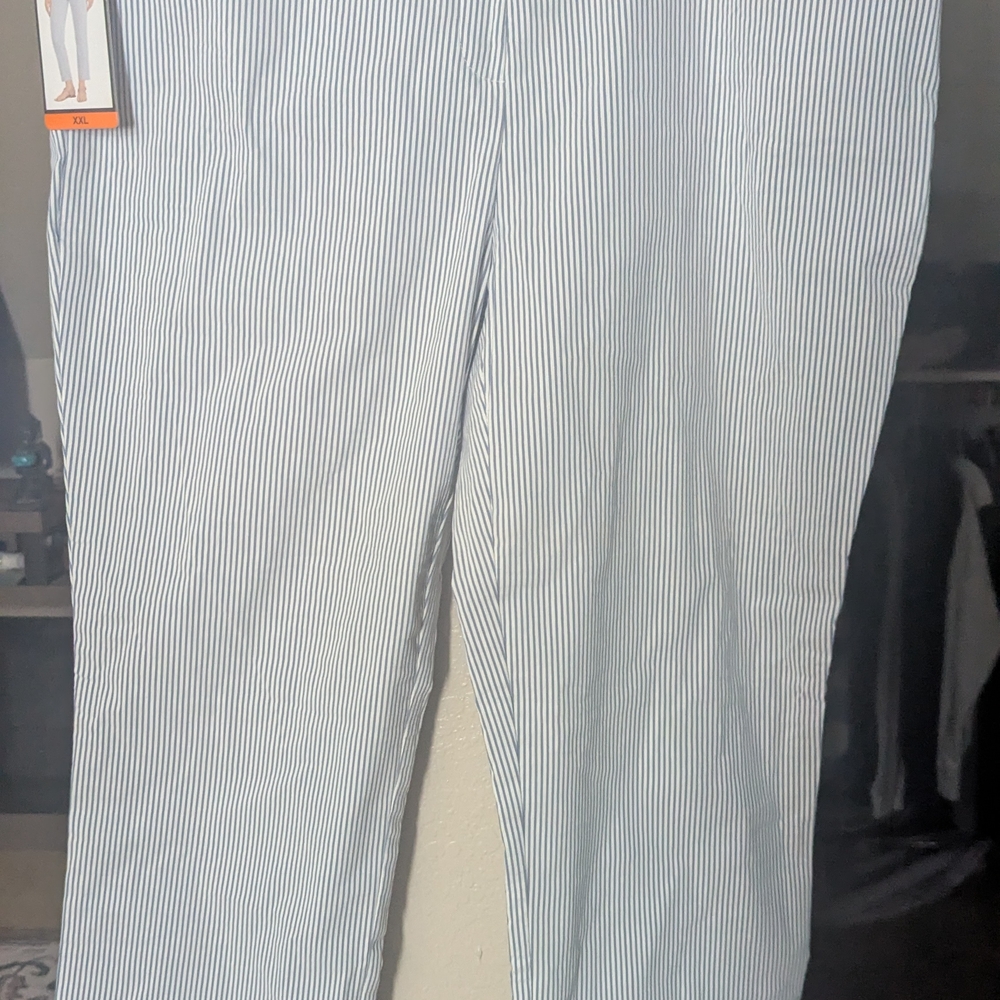 Striped Blue and White Pants